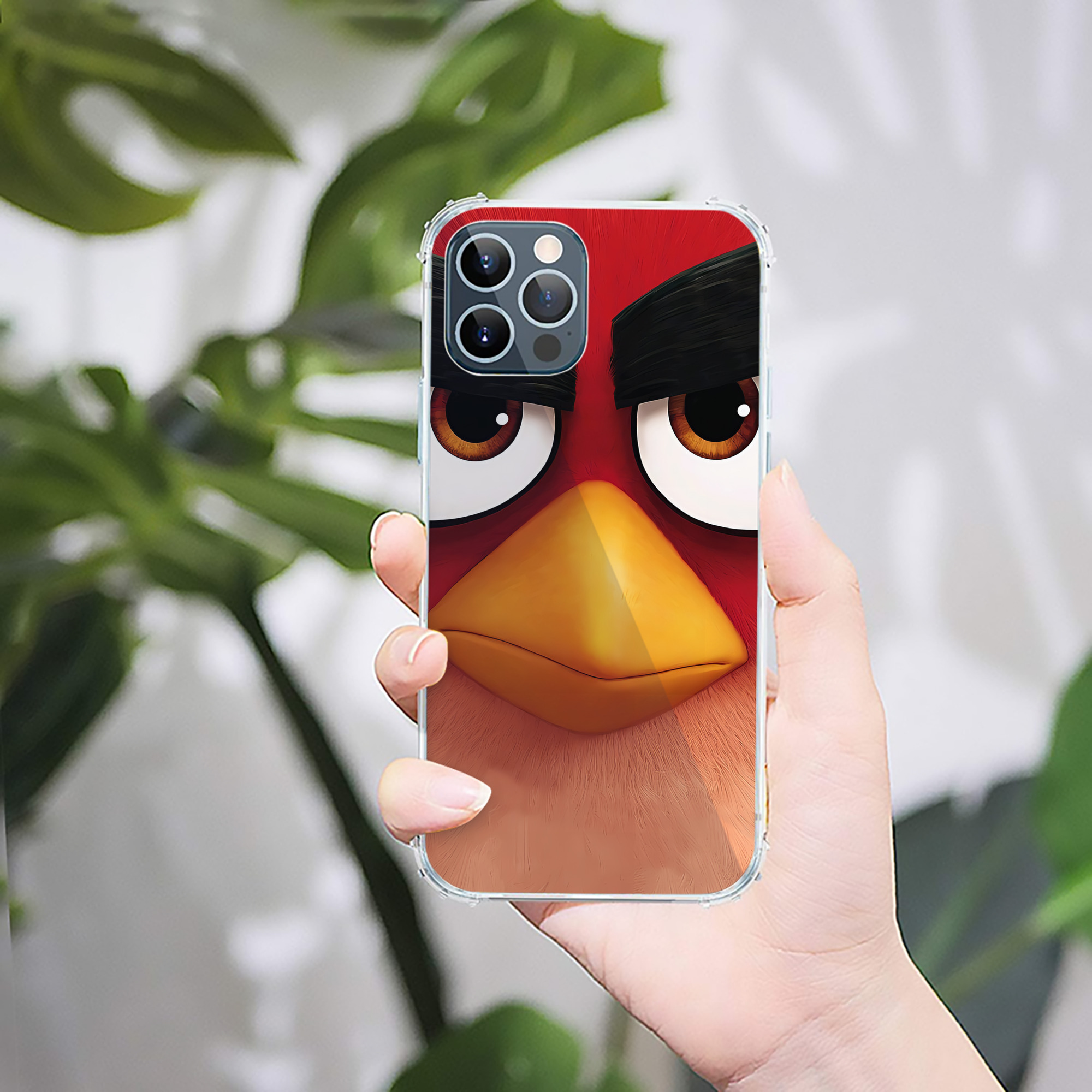 （画像用） Angry Birds アングリーバード 【iPhone 12シリーズ対応】透明スマホケース（クリアソフトケース）